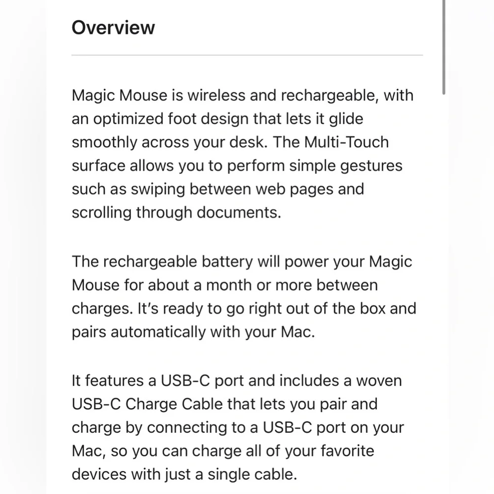Apple Magic Mouse (USB-C)